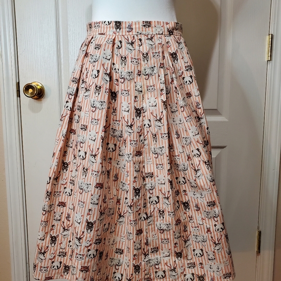 Vintage Animal Print Midi Skirt - Picture 7 of 14